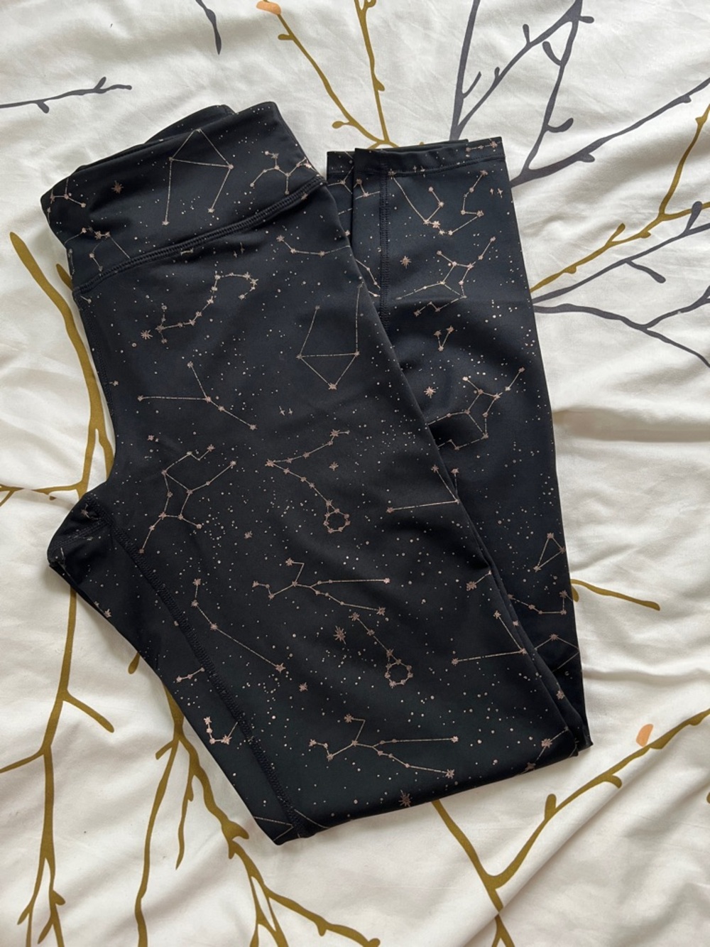 JoyLab rose gold metallic leggings